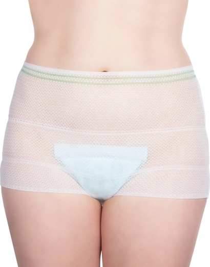 Secure hold for postpartum pad
