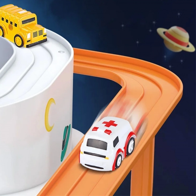 Parcours interactif pour voitures Aventure de l'astronaute
