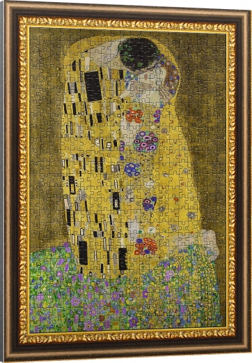 TREFL Puzzel De kus 500 stukjes met lijst