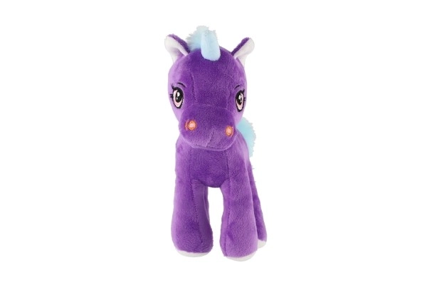 Paarse pluchen eenhoorn 20 cm
