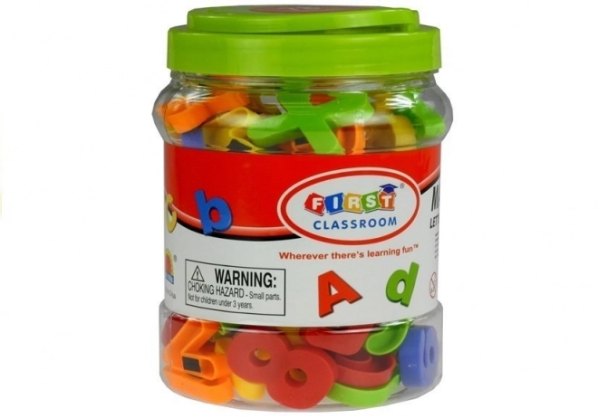 Magnetische letters in een pot Alfabet 78 stuks