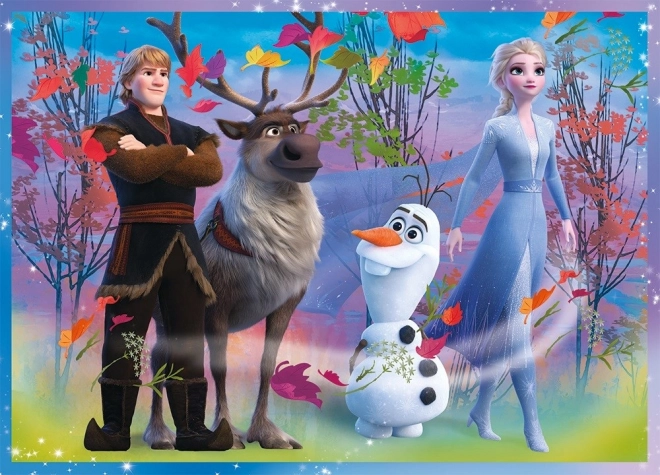 Puzzel 4v1 Frozen II in doos 28x28x6cm