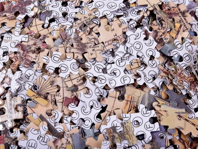 Antieke wereldkaart puzzel 1000 stukjes