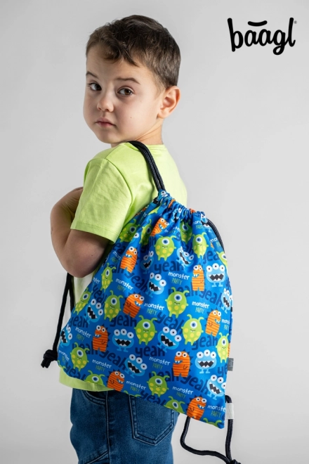 bag for slippers and small items baagl monsters