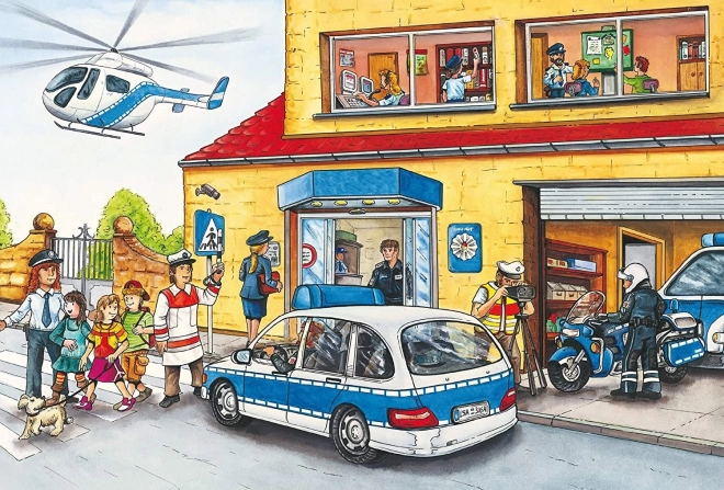 Puzzel politie, brandweer en reddingsdiensten 3x24 stukjes