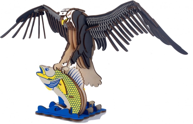Wooden 3D Puzzle Eagle