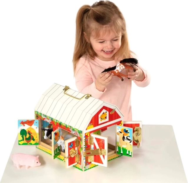 Play Barn with Locks and Animals
