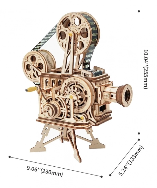 RoboTime 3D houten mechanische puzzel Filmprojector
