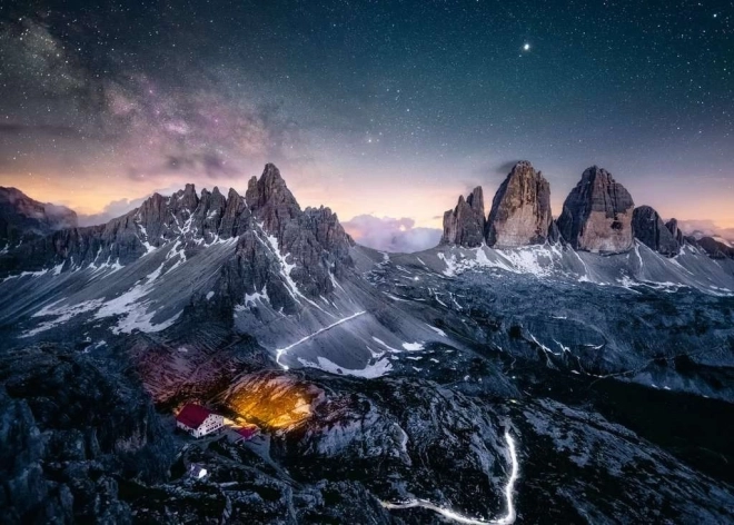 Puzzle der Drei Zinnen Dolomiten 1000 Teile Ravensburger