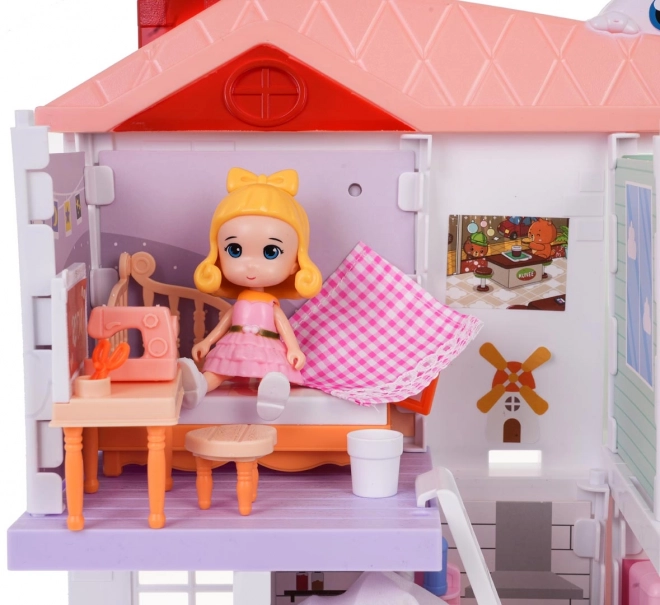 Poppenhuis met accessoires