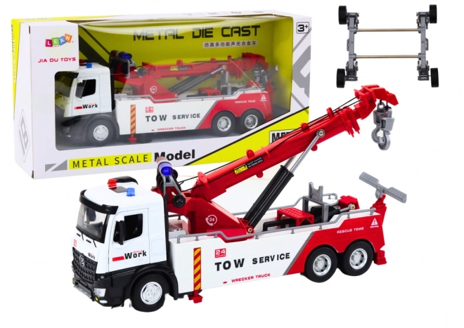 Crane Truck with Two Hooks and Sound Effects