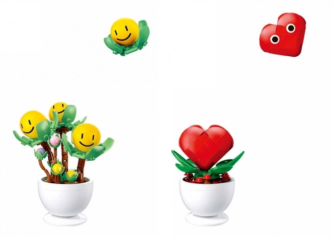 Sluban Fröhliche Blumen in Blumentöpfen