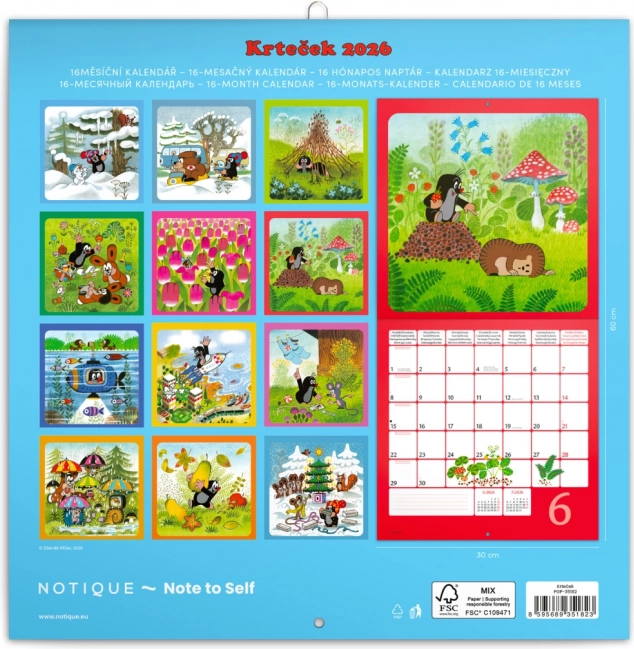 Notitie Kalender Krtek 2026