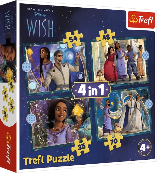 TREFL Puzzle Wensen: Verwezenlijkte dromen 4-in-1 (35,48,54,70 stukken)