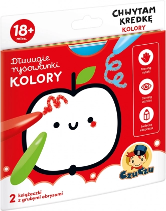 Longues coloriages J’attrape mon crayon – couleurs (dès 18 mois)