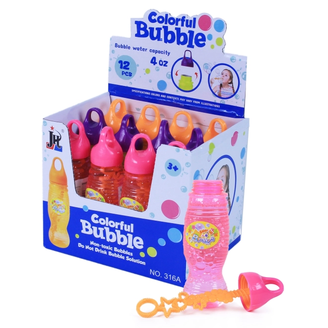 Bellenblaas fles 3 kleuren