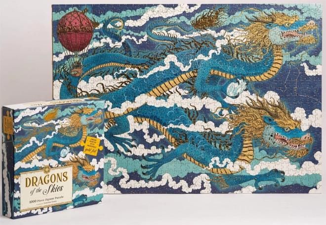 MAGIC CAT Puzzle métallique Dragons célestes 1000 pièces