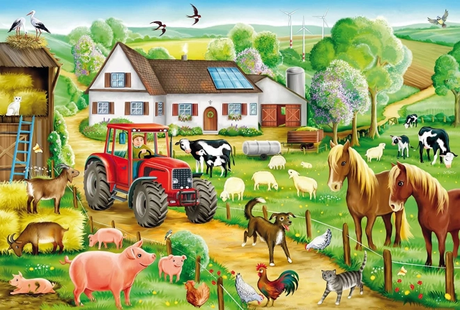 SCHMIDT Puzzel Op de boerderij 100 stukken
