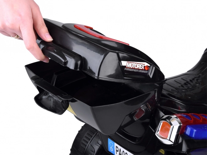 Sportliches Kinder-Motorrad mit LED-Beleuchtung – Schwarz