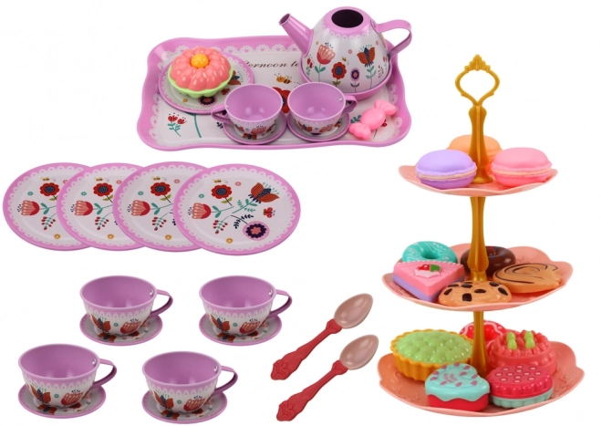 Teeparty-Set für Kinder mit Desserts