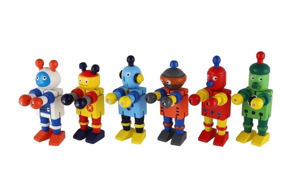Robot hout 12cm vanaf 18 maanden - 1 stuk