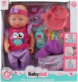 Drink‑and‑Wet Baby Doll – Girl with Accessories, 30 cm