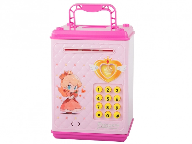 Children's Safe Pink with PIN Code for Banknotes and Coins