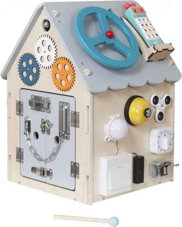 Activity board huisje grijs 2Kids Toys