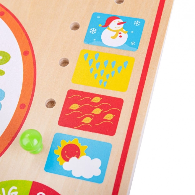 Bigjigs Toys Kalender met Klok