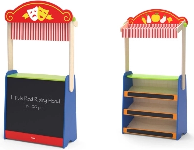 viga toys théâtre et petite boutique 2-en-1