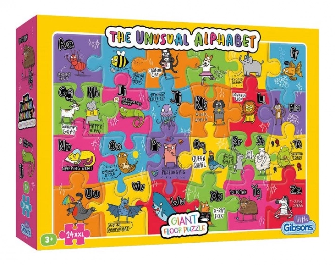 Gibsons grote vloerpuzzel onconventioneel alfabet voor kinderen