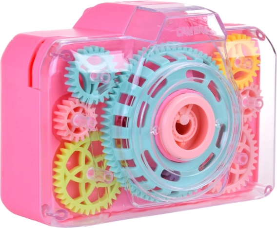 Transparent body with gears