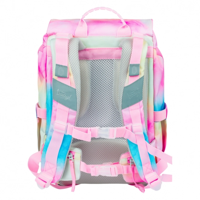 BAAGL SET 3 Airy Rainbow Unicorn: schooltas, pennenzak, zakje