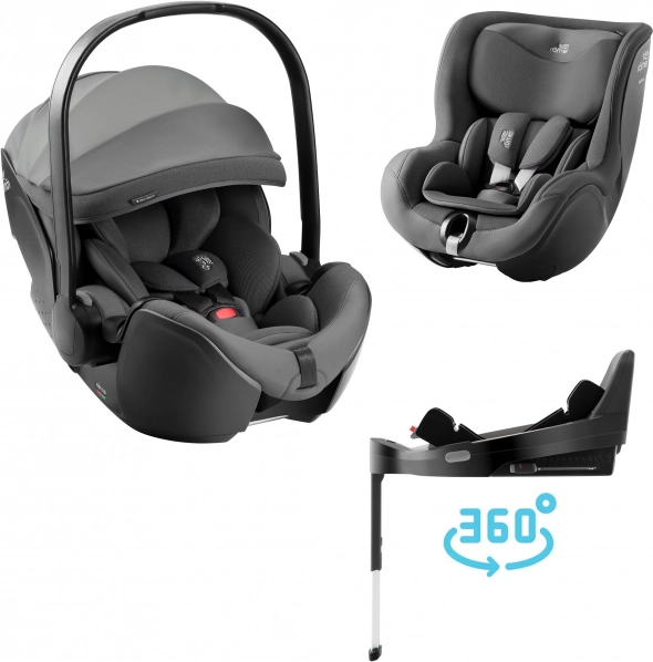 Siège-auto Baby-Safe pour enfants Style avec base Vario 5Z en gris minéral