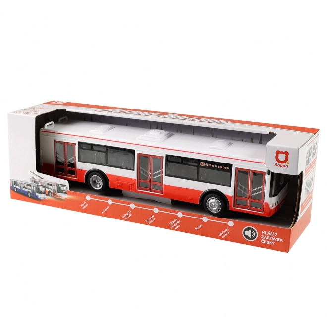 Czech Speaking Toy Bus 28 cm