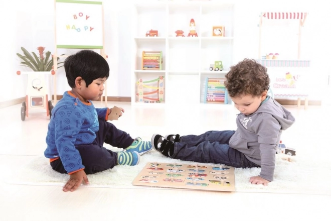 Grote houten puzzel Transport