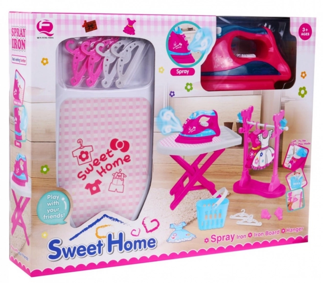 Interactieve kindersetje voor strijken met stoom