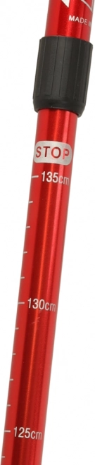 Opvouwbare stokken voor Nordic Walking 2 stuks rood