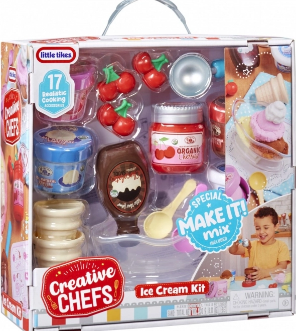 Set de crème glacée LITTLE TIKES Creative Chefs avec 17 accessoires