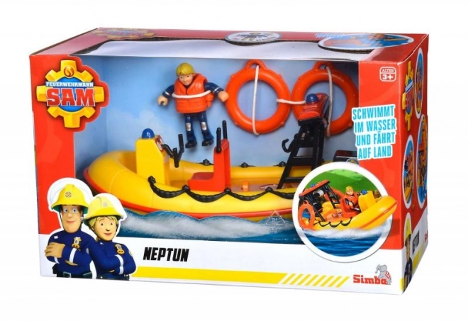 Brandweerman Sam boot Neptunus met figuur