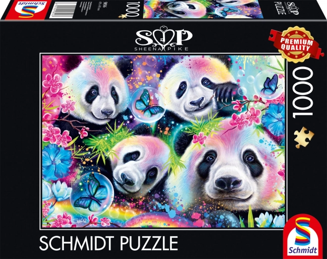 Puzzel Schmidt Neon: Panda 1000 stukken