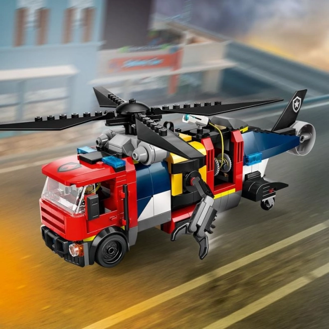 LEGOae City 60462 Remix: Hélicoptère, camion de pompiers et sous-marin