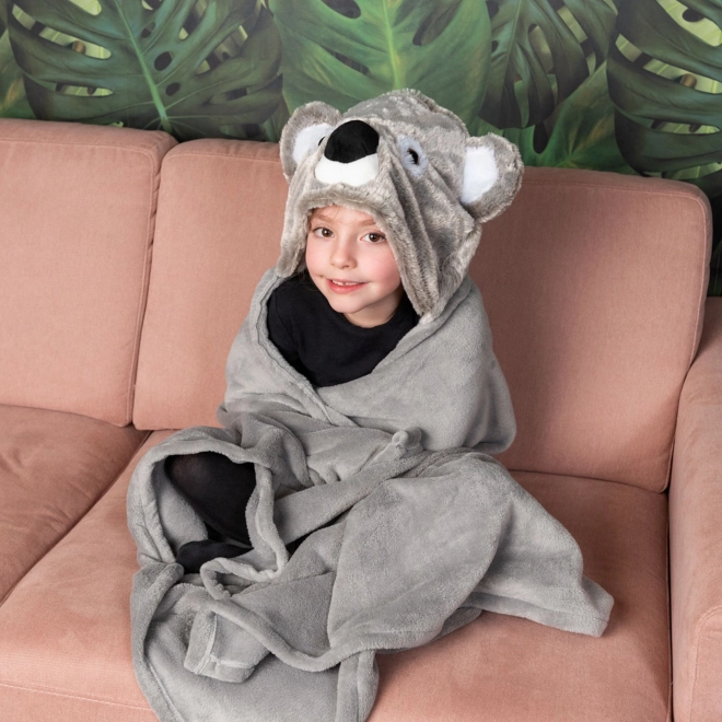 Koala hood and paw pocket details