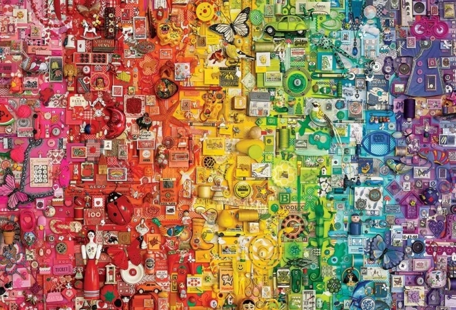 Puzzel COBBLE HILL Regenboog 2000 stukjes
