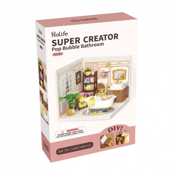 Miniatuurhuisje - meisjesbadkamer