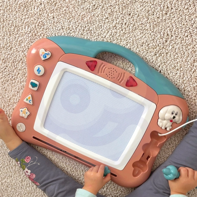 Interactive Magnetic Drawing Tablet for Kids with Light and Sound
