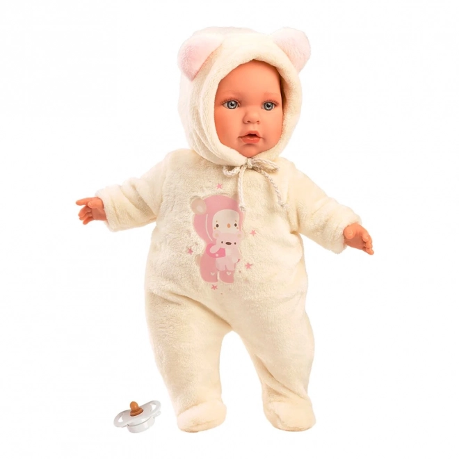 Llorens 14208 BABY JULIA - realistische babypop met zacht stoffen lichaam - 42 cm