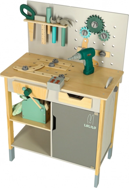 Lulilo Fikso houten workshop set kleine doe-het-zelver met gereedschap