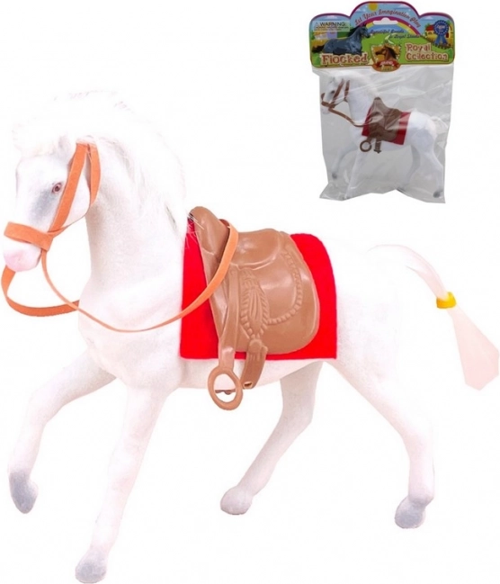 Paard met zadel