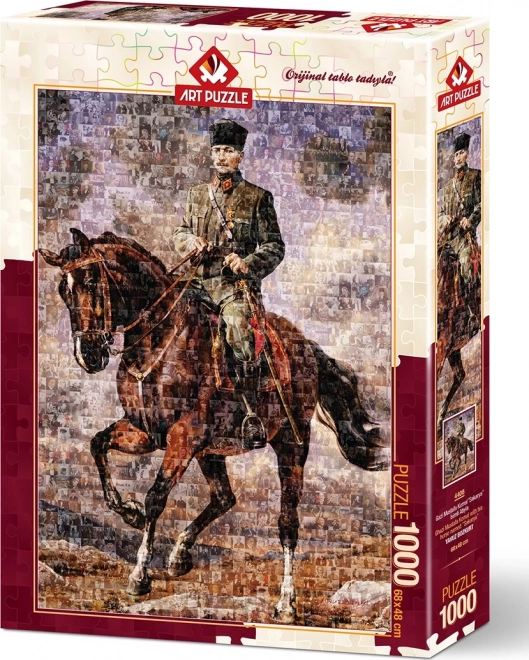 ART PUZZLE Puzzel Ghazi Mustafa Kemal op zijn paard 1000 stukjes